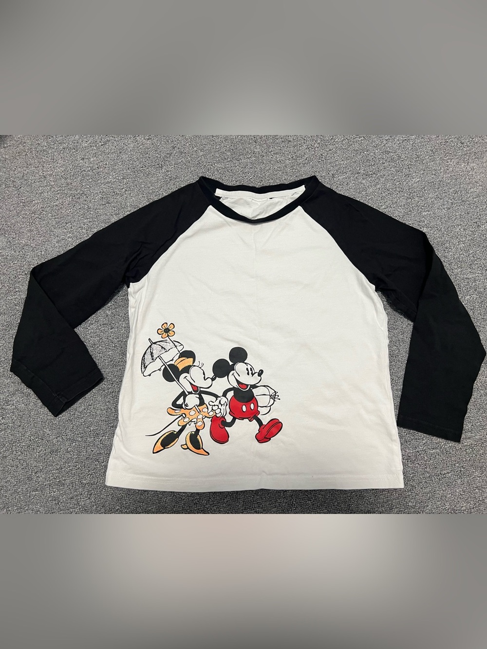 Kids Mickey & Minnie Raglan Tee 7-8T